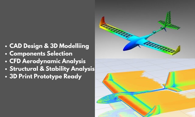 I will design & analyze UAVs, Aircrafts, VTOL and Drones image 2