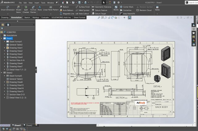I will design mechanical parts and assemblies in SolidWorks