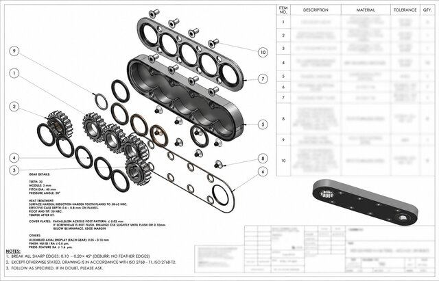 I will create production-ready manufacturing drawings with GD&T image 2