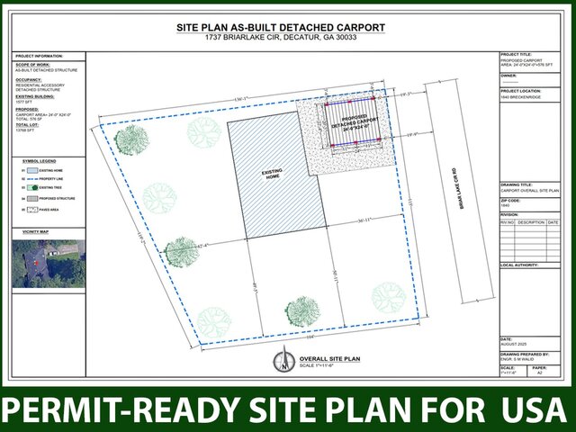 I offer site plan drafting and plot plan for US or UK building permits image 4