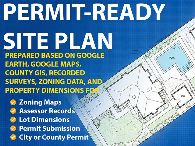 I offer site plan drafting and plot plan for US or UK building permits image 3