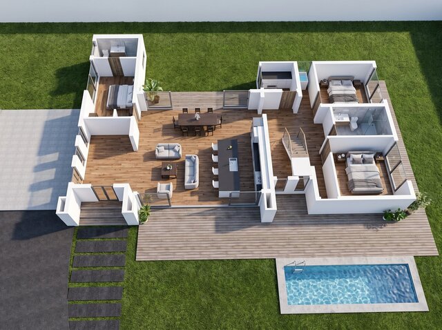I will create 2D and 3D architectural floor plan drawings image 1