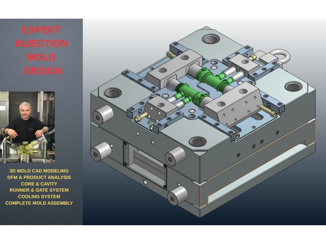 I offer injection plastic mold design