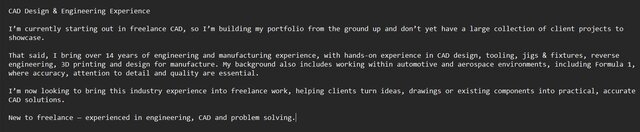 Portfolio sample 1 of 1
