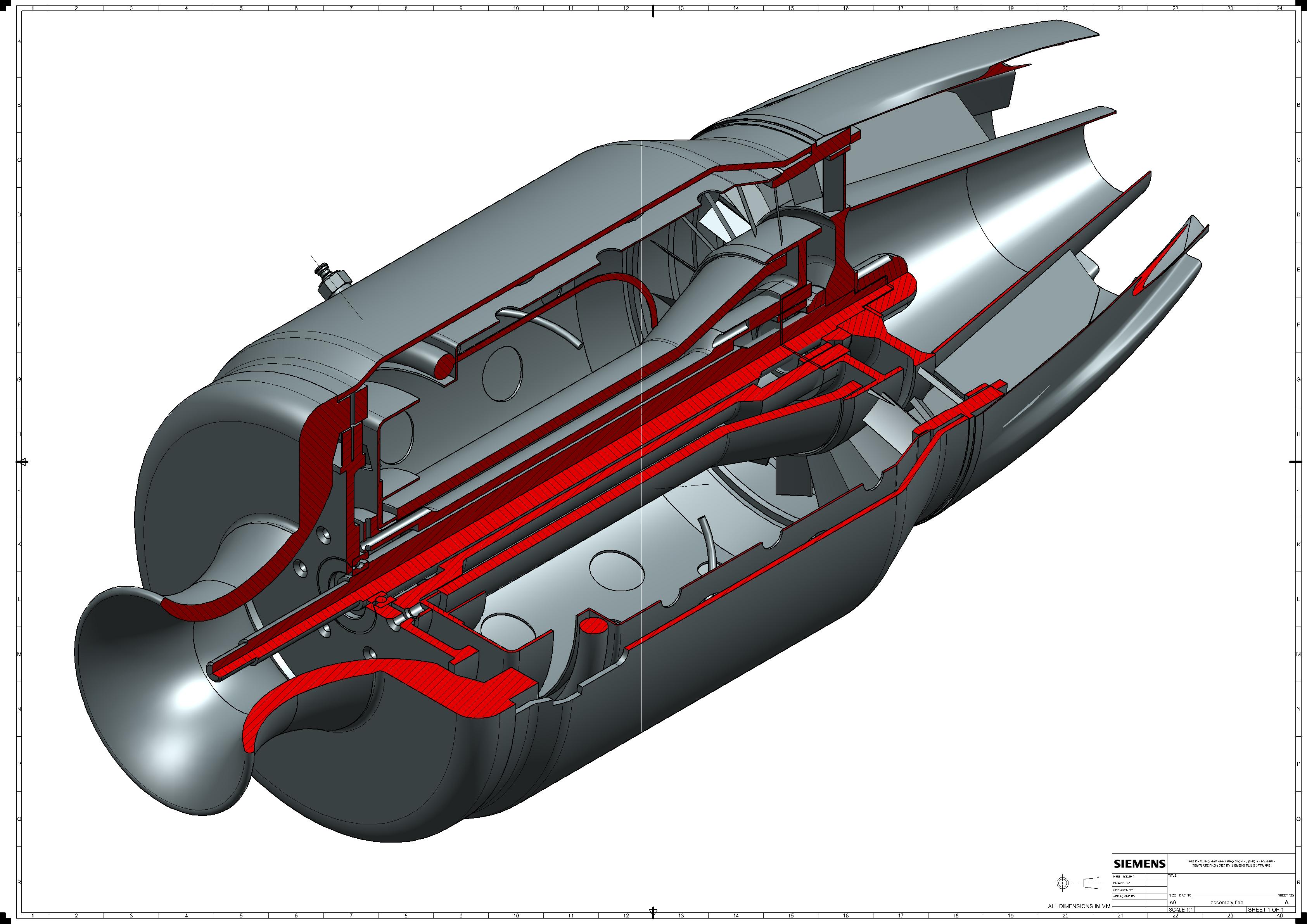 3D Solid Modeling Services for jet engine parts